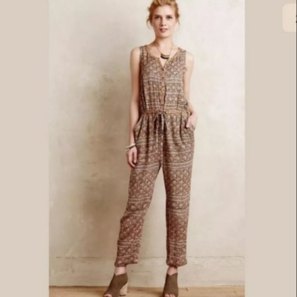 Anthropologie Pants - LILKA Danie Printed Drawstring Jumpsuit